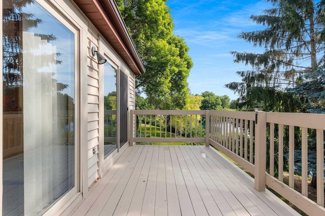 1820 Ridgeway Dr Unit 12A, De Pere, WI 54115 - view of wooden terrace