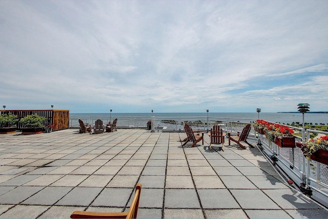 1610 N Prospect Ave Unit 1104, Milwaukee, WI 53202 - view of patio / terrace with a water view