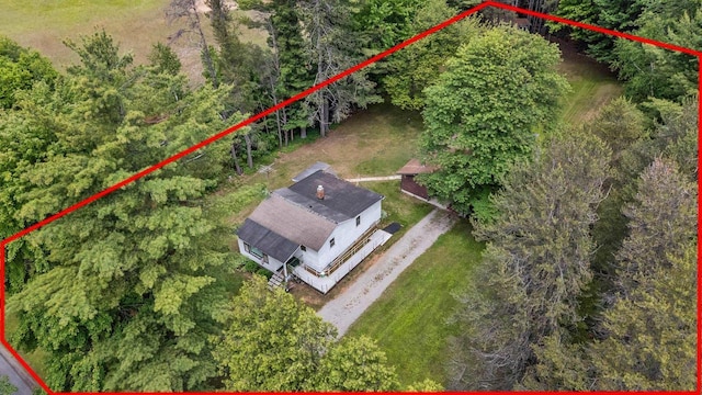 W914 Madsen Rd, Marinette, WI 54143 - aerial view of property and surrounding area featuring property parcel outlined