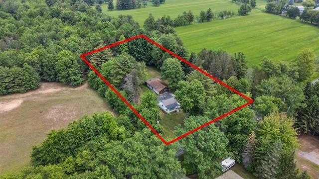 W914 Madsen Rd, Marinette, WI 54143 - aerial view of property's location featuring property parcel outlined
