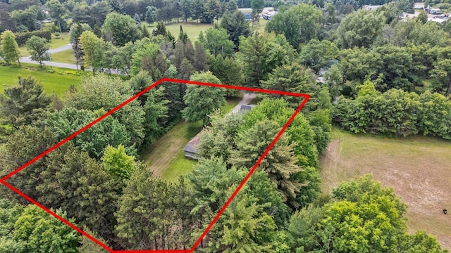 W914 Madsen Rd, Marinette, WI 54143 - aerial view of property and surrounding area featuring property parcel outlined
