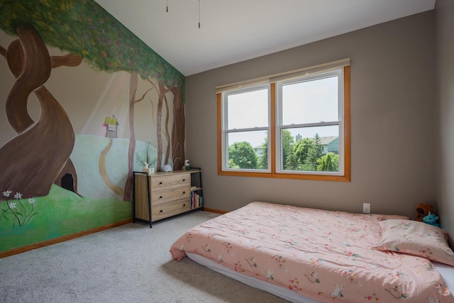 3637 121st Pl, Pleasant Prairie, WI 53158 - carpeted bedroom with baseboards and lofted ceiling