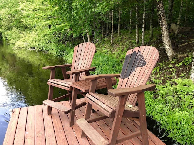W15036 Poachers Run Ln, Athelstane, WI 54101 - deck featuring a water view