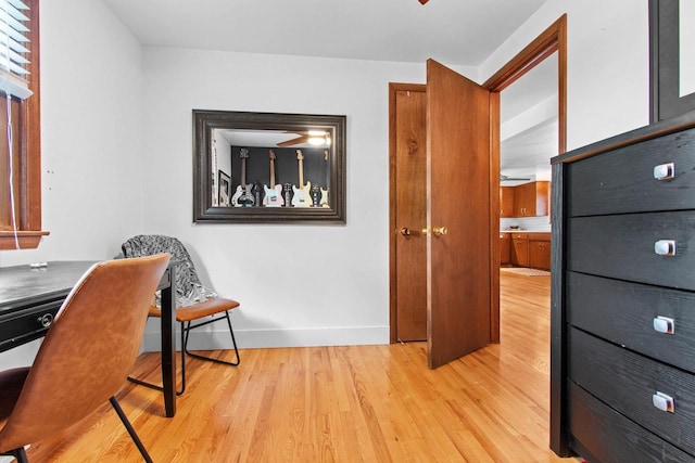 625 N Winnebago St, De Pere, WI 54115 - home office featuring light wood finished floors and baseboards