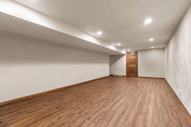 2939 W Roselawn Dr, Appleton, WI 54914 - finished basement featuring recessed lighting and wood finished floors