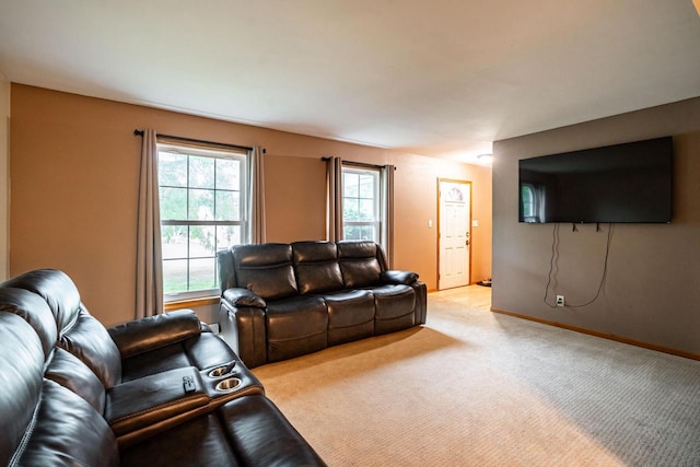 1615 Palamino Dr, Racine, WI 53402 - living area with light carpet and baseboards
