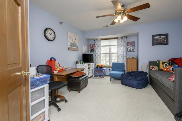 9245 S 54th St, Franklin, WI 53132 - carpeted office with ceiling fan
