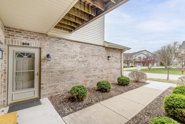9245 S 54th St, Franklin, WI 53132 - property entrance featuring brick siding