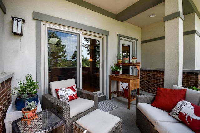 6846 Frank Lloyd Wright Ave, Middleton, WI 53562 - view of patio featuring an outdoor living space