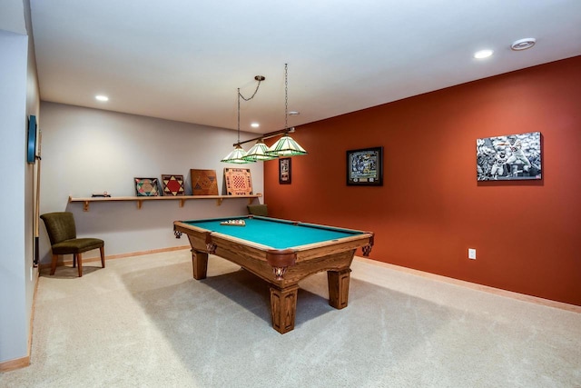 6846 Frank Lloyd Wright Ave, Middleton, WI 53562 - recreation room featuring carpet, recessed lighting, and billiards