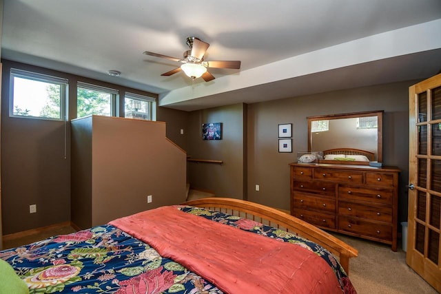 6846 Frank Lloyd Wright Ave, Middleton, WI 53562 - carpeted bedroom featuring a ceiling fan