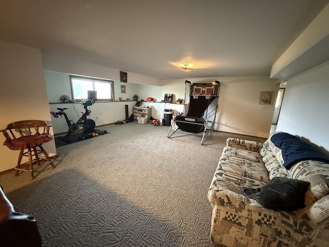 38630 Golf View Dr, Prairie Du Chien, WI 53821 - living area featuring carpet and baseboards