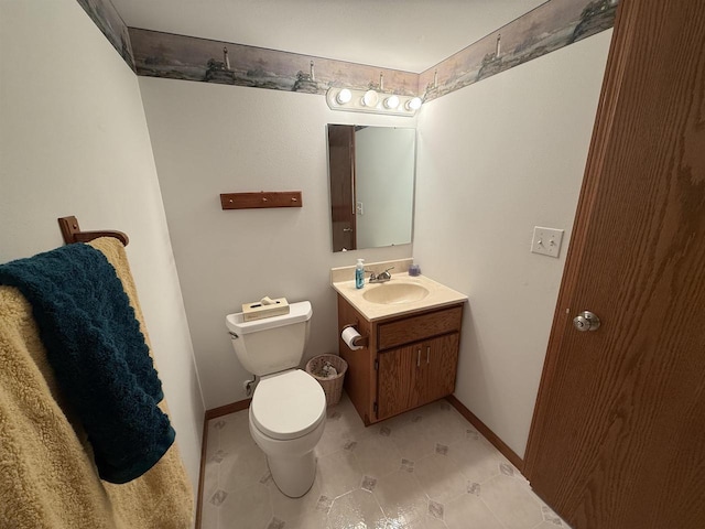 38630 Golf View Dr, Prairie Du Chien, WI 53821 - half bathroom with vanity and toilet