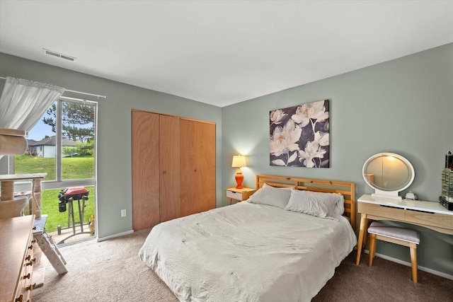 847 W Puetz Rd, Oak Creek, WI 53154 - bedroom featuring access to outside and carpet flooring