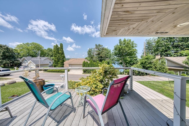 915 Mariane Ter, Lake Geneva, WI 53147 - view of wooden terrace
