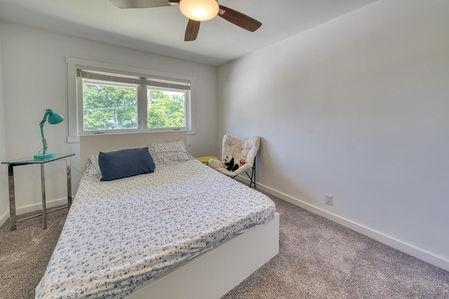915 Mariane Ter, Lake Geneva, WI 53147 - carpeted bedroom with baseboards and a ceiling fan