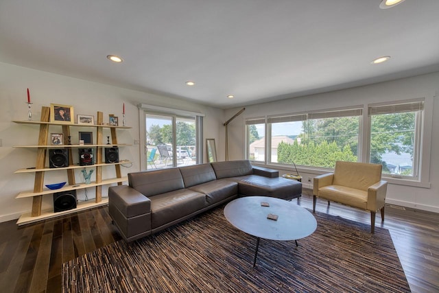 915 Mariane Ter, Lake Geneva, WI 53147 - living room with wood finished floors and recessed lighting
