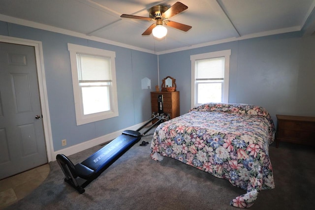 1503 St Lawrence Ave, Beloit, WI 53511 - bedroom with multiple windows and ceiling fan
