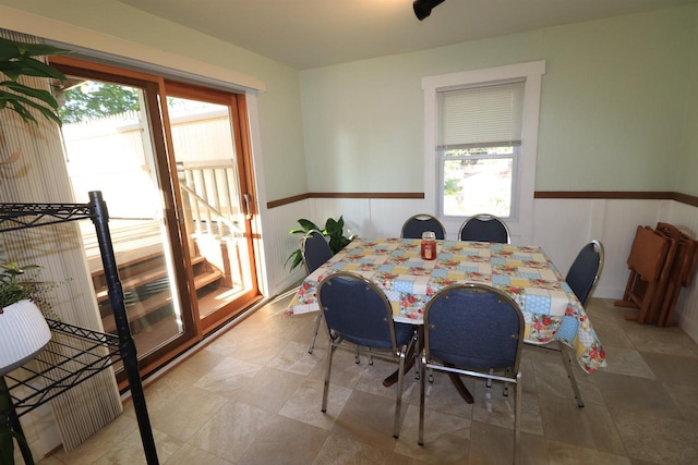 1503 St Lawrence Ave, Beloit, WI 53511 - dining area with wainscoting