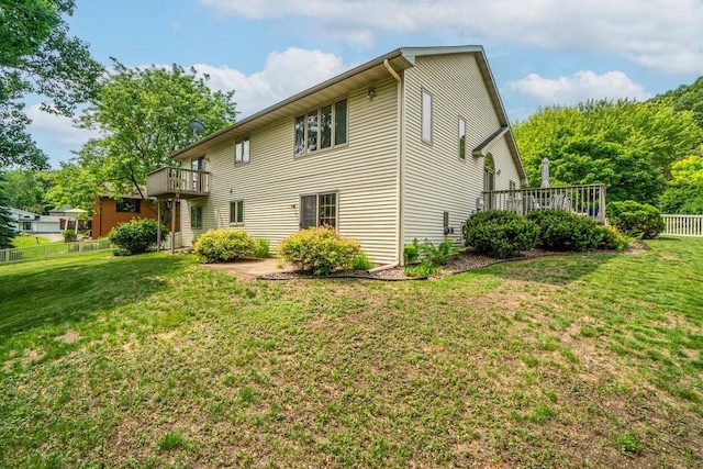 4129 Birch Crest Ln, Eau Claire, WI 54701 - back of house with a deck