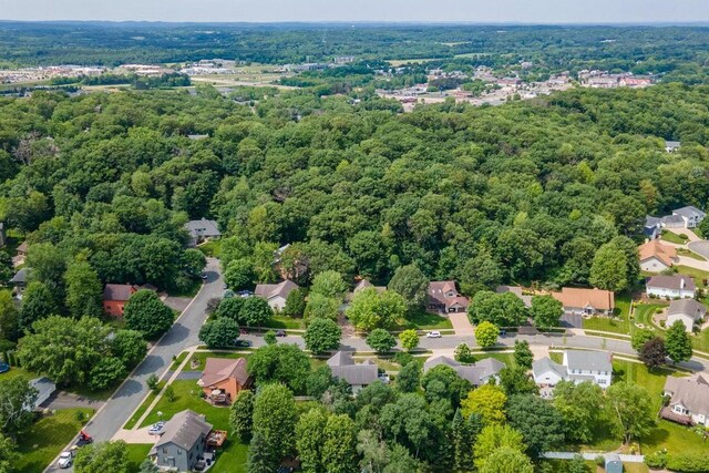 4129 Birch Crest Ln, Eau Claire, WI 54701 - aerial view of residential area featuring a forest