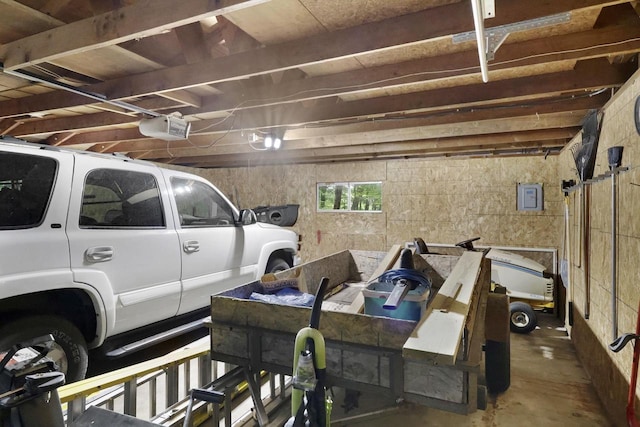 W2726 Marion St, Neshkoro, WI 54960 - garage featuring a garage door opener