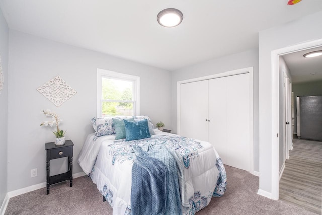 11114 8th Ave, Pleasant Prairie, WI 53158 - bedroom with a closet and carpet