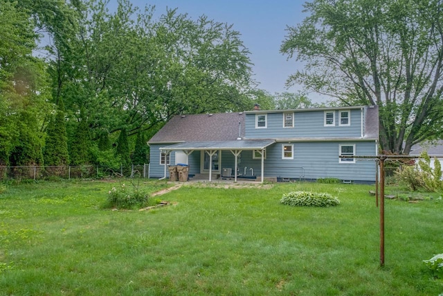 11114 8th Ave, Pleasant Prairie, WI 53158 - back of property with a patio area and a shingled roof