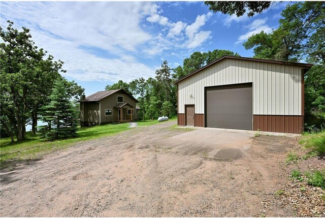 33516 No Mans Trl, Minong, WI 54859 - view of detached garage