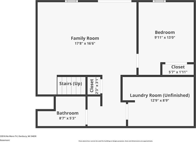 33516 No Mans Trl, Minong, WI 54859 - view of floor plan / room layout