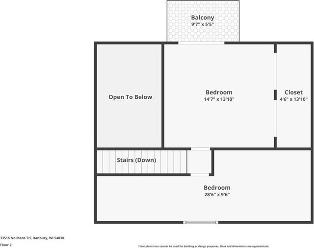 33516 No Mans Trl, Minong, WI 54859 - view of property floor plan