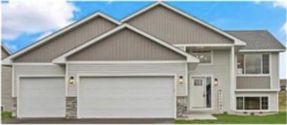 475 Lookout Ln, Saint Croix Falls, WI 54024 - view of front of house with an attached garage and driveway