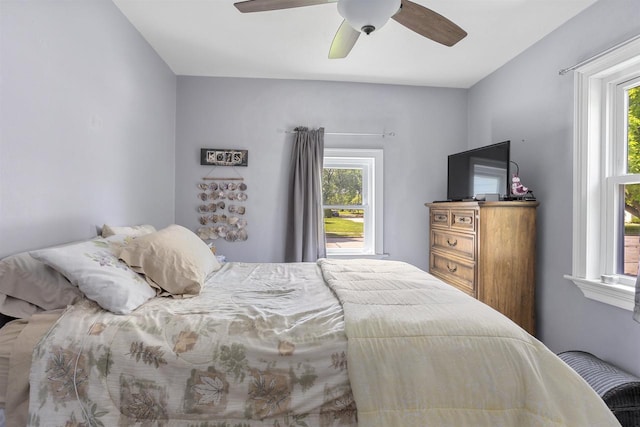 902 E Fremont St, Appleton, WI 54915 - bedroom with multiple windows and ceiling fan