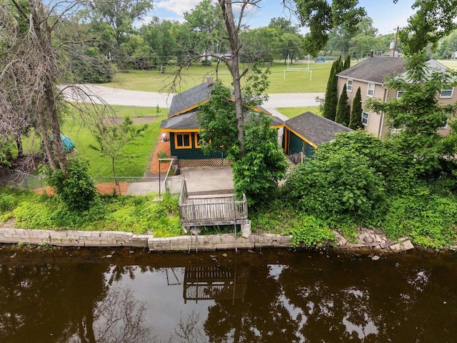 1251 Valley Ln, Green Bay, WI 54303 - view from above of property with a large body of water