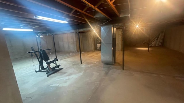 22 Weatherstone Dr, Appleton, WI 54914 - unfinished basement featuring heating unit