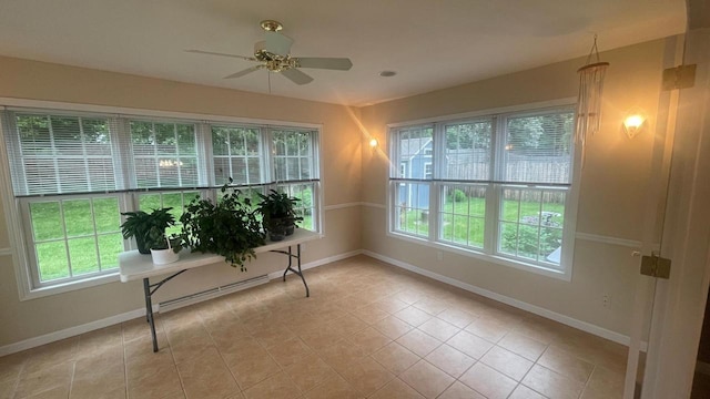 22 Weatherstone Dr, Appleton, WI 54914 - sunroom / solarium featuring a baseboard heating unit