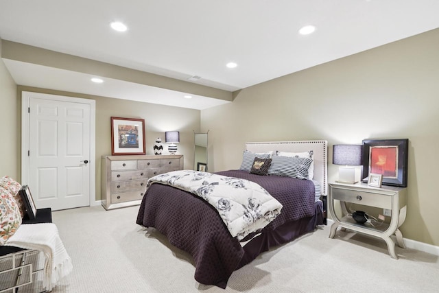 16885 Lake Rd Unit A, Brookfield, WI 53005 - carpeted bedroom with recessed lighting