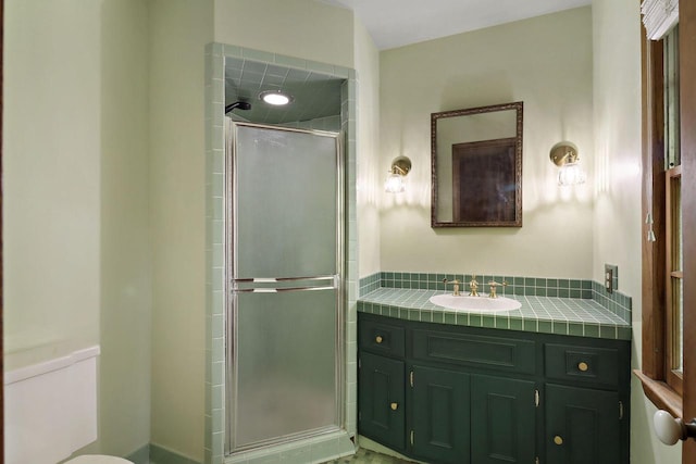 3023 Bruce Dr, Racine, WI 53404 - full bathroom featuring a shower stall and vanity