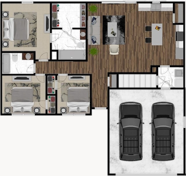640 E Maple Beach Dr, Edgerton, WI 53534 - view of room layout