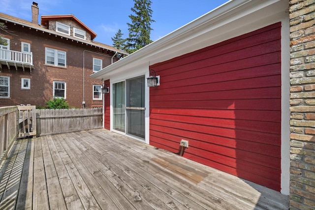 513 61st St, Kenosha, WI 53143 - view of wooden deck