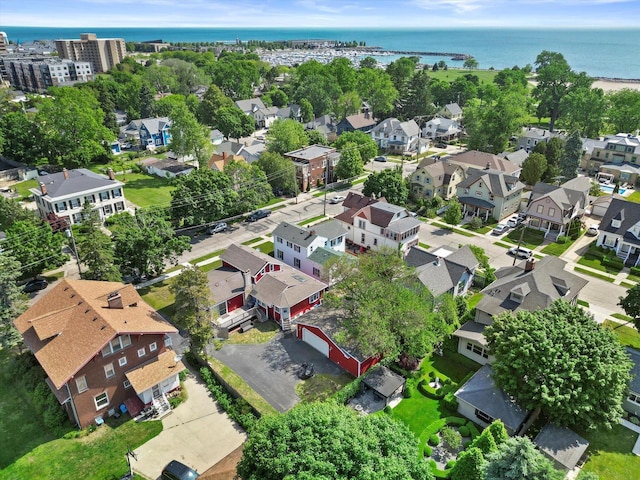 513 61st St, Kenosha, WI 53143 - aerial view of residential area with a nearby body of water