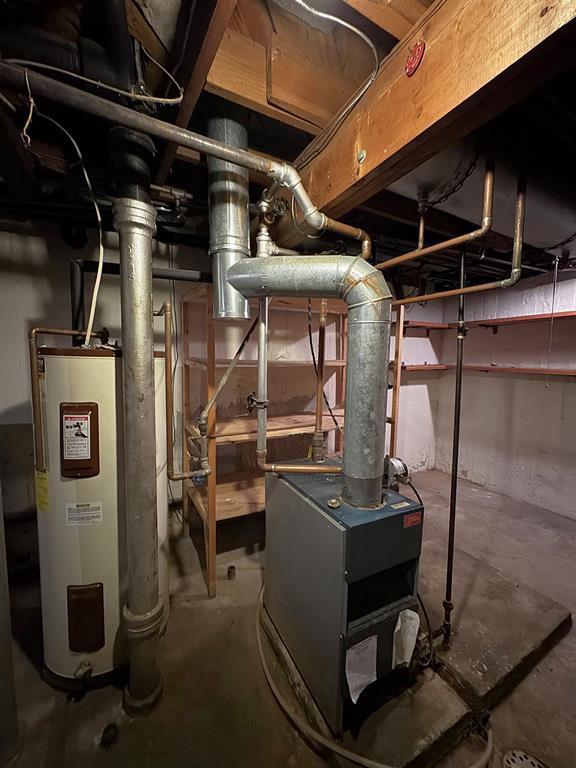 1117 21st St, Monroe, WI 53566 - utility room with electric water heater