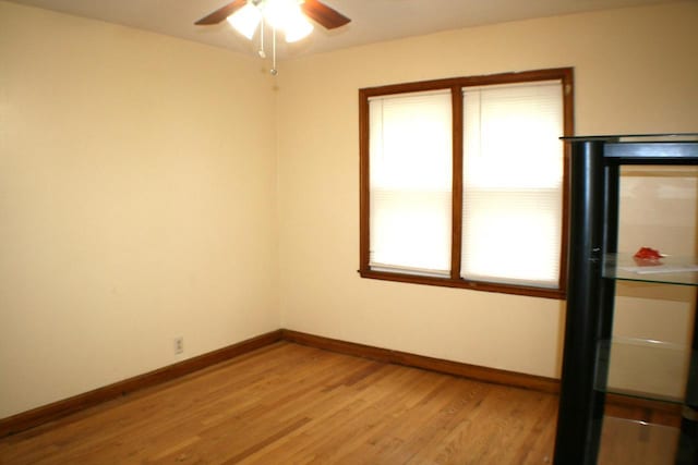 4228 N 52nd St, Milwaukee, WI 53216 - spare room with a ceiling fan and light wood-style flooring
