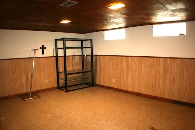 4228 N 52nd St, Milwaukee, WI 53216 - below grade area with wood walls and wainscoting
