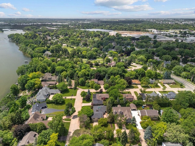 1824 W Reid Dr, Appleton, WI 54914 - aerial perspective of suburban area featuring a nearby body of water and a tree filled landscape