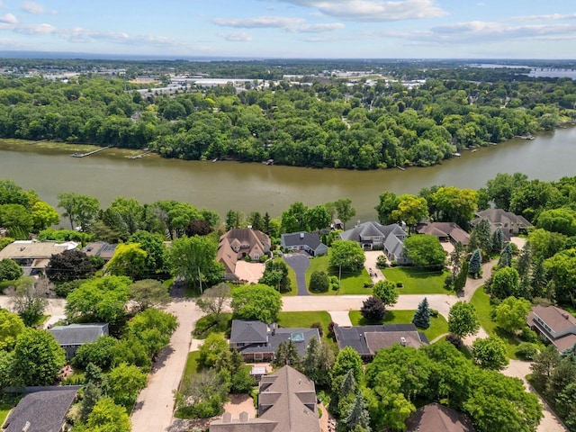 1824 W Reid Dr, Appleton, WI 54914 - aerial view of residential area featuring a large body of water and a tree filled landscape