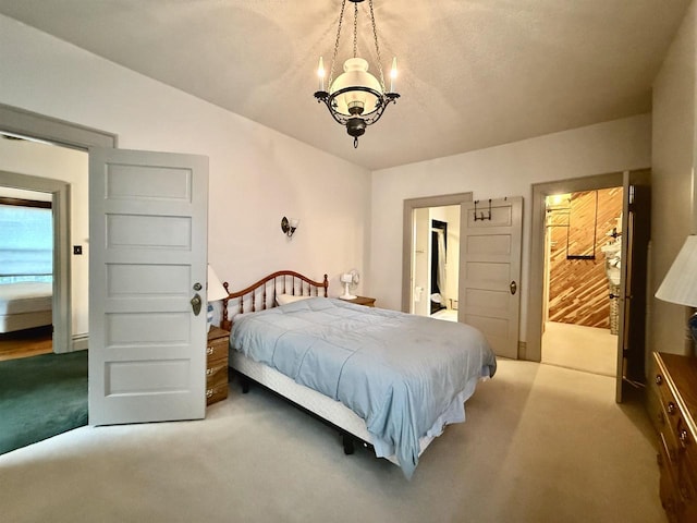 195 E Park Ave, Berlin, WI 54923 - carpeted bedroom with a chandelier