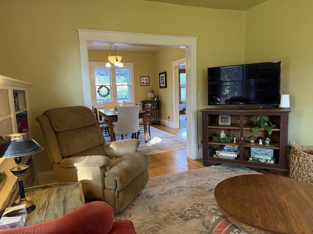 2505 Robinsdale Ave, La Crosse, WI 54601 - living area featuring wood finished floors and baseboards