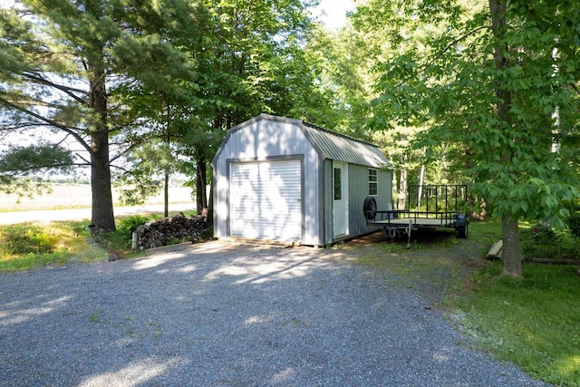 W6767 Pine Ave, Medford, WI 54451 - detached garage with gravel driveway