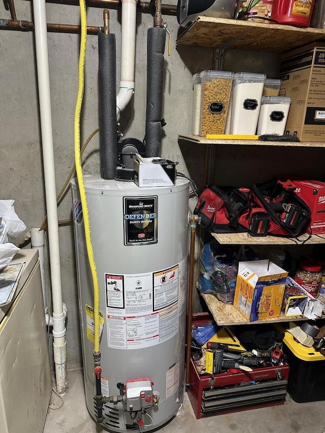 W6767 Pine Ave, Medford, WI 54451 - utility room with gas water heater